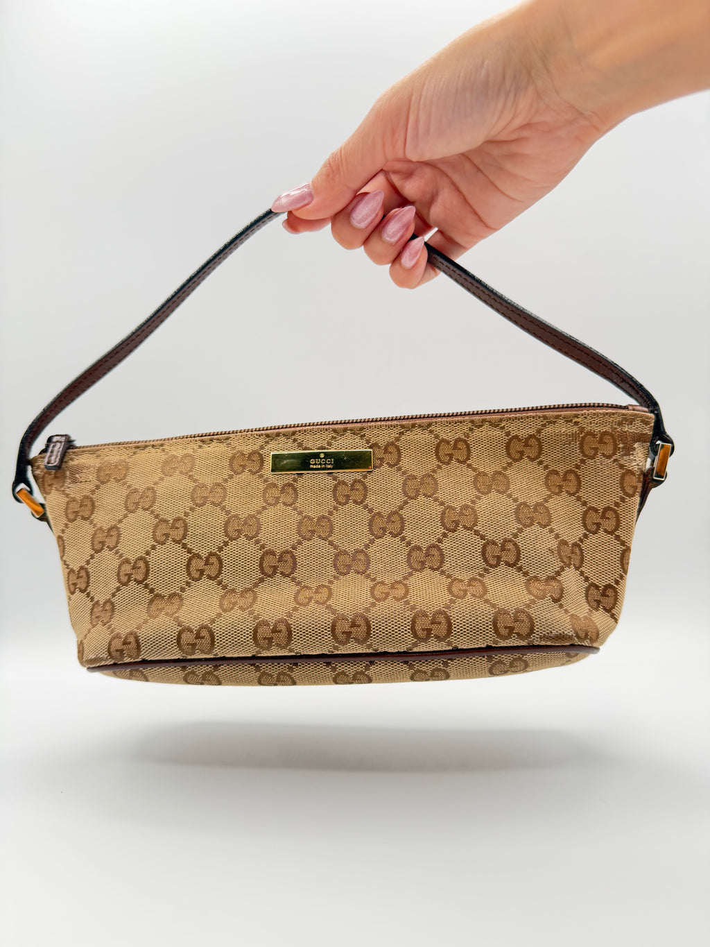 Gucci GG Canvas Boat Pochette