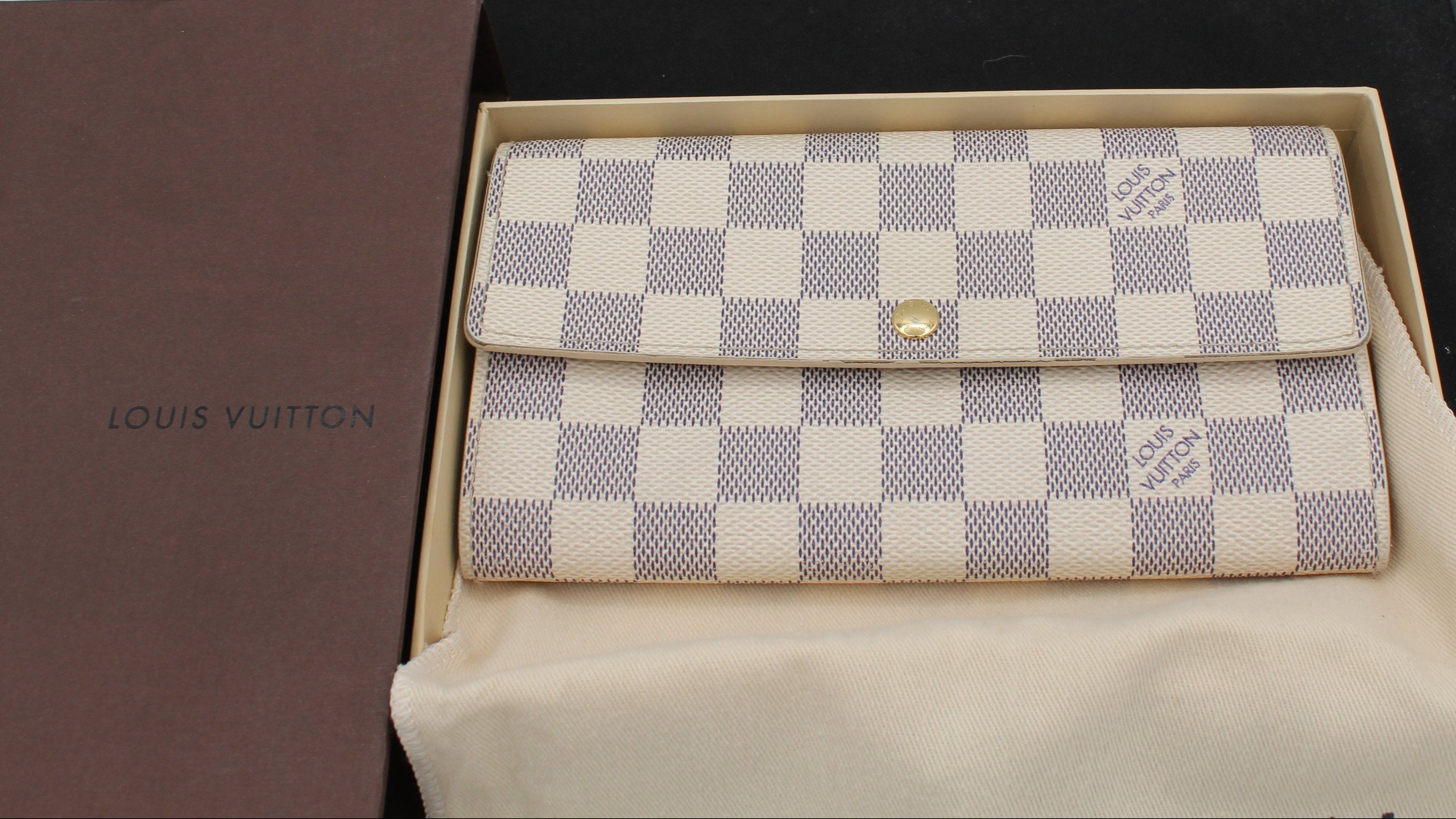 Louis Vuitton Sarah Wallet — Damier Azur