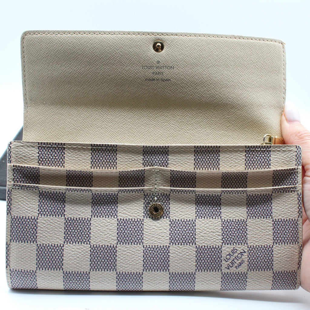 Louis Vuitton Sarah Wallet — Damier Azur