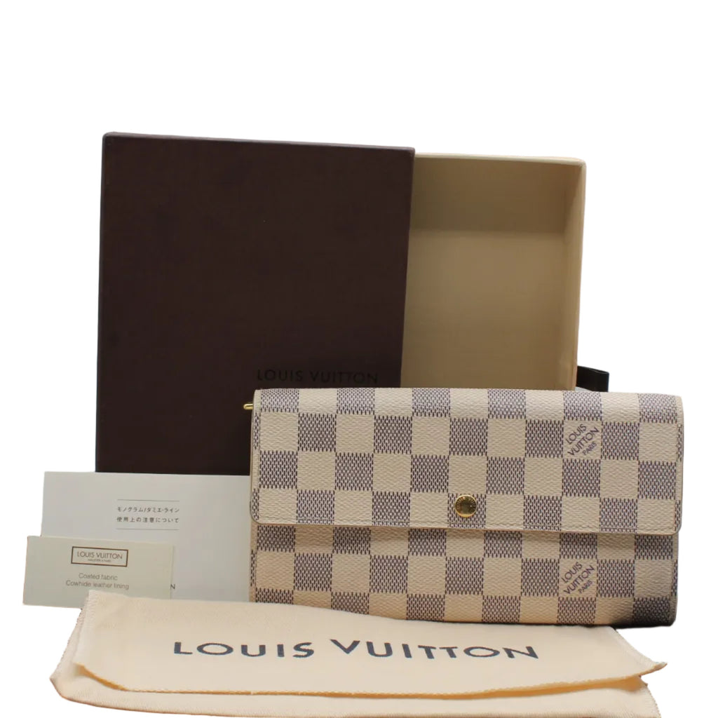 Louis Vuitton Sarah Wallet — Damier Azur