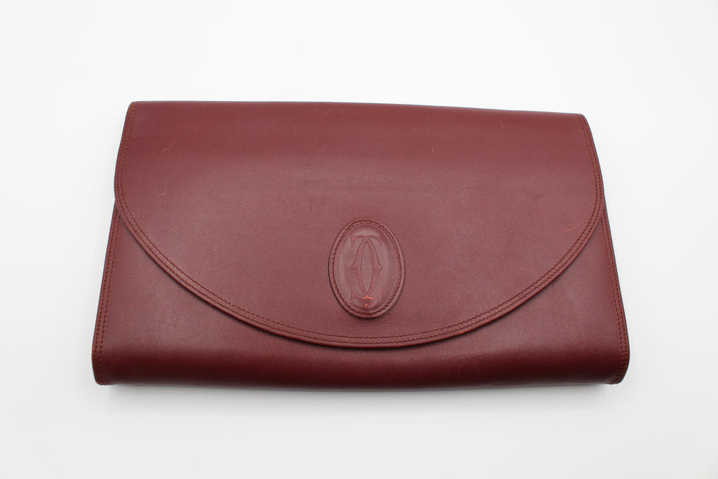 Cartier Clutch Bag Bordeux Calf