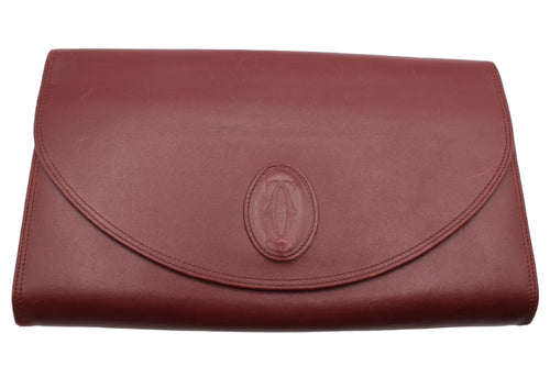 Cartier Clutch Bag Bordeux Calf
