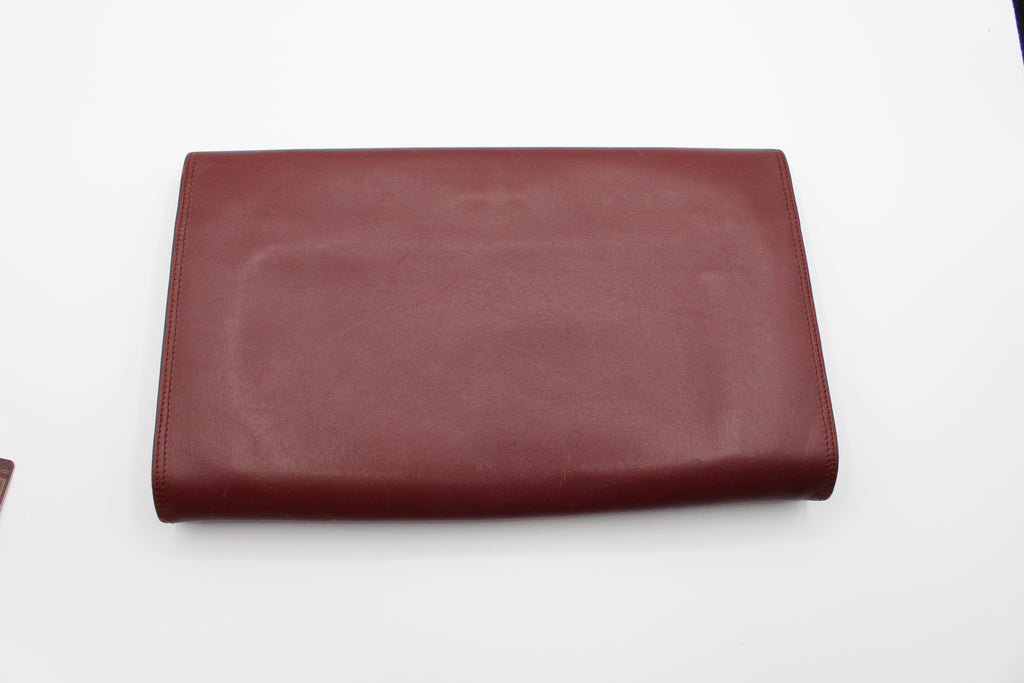 Cartier Clutch Bag Bordeux Calf