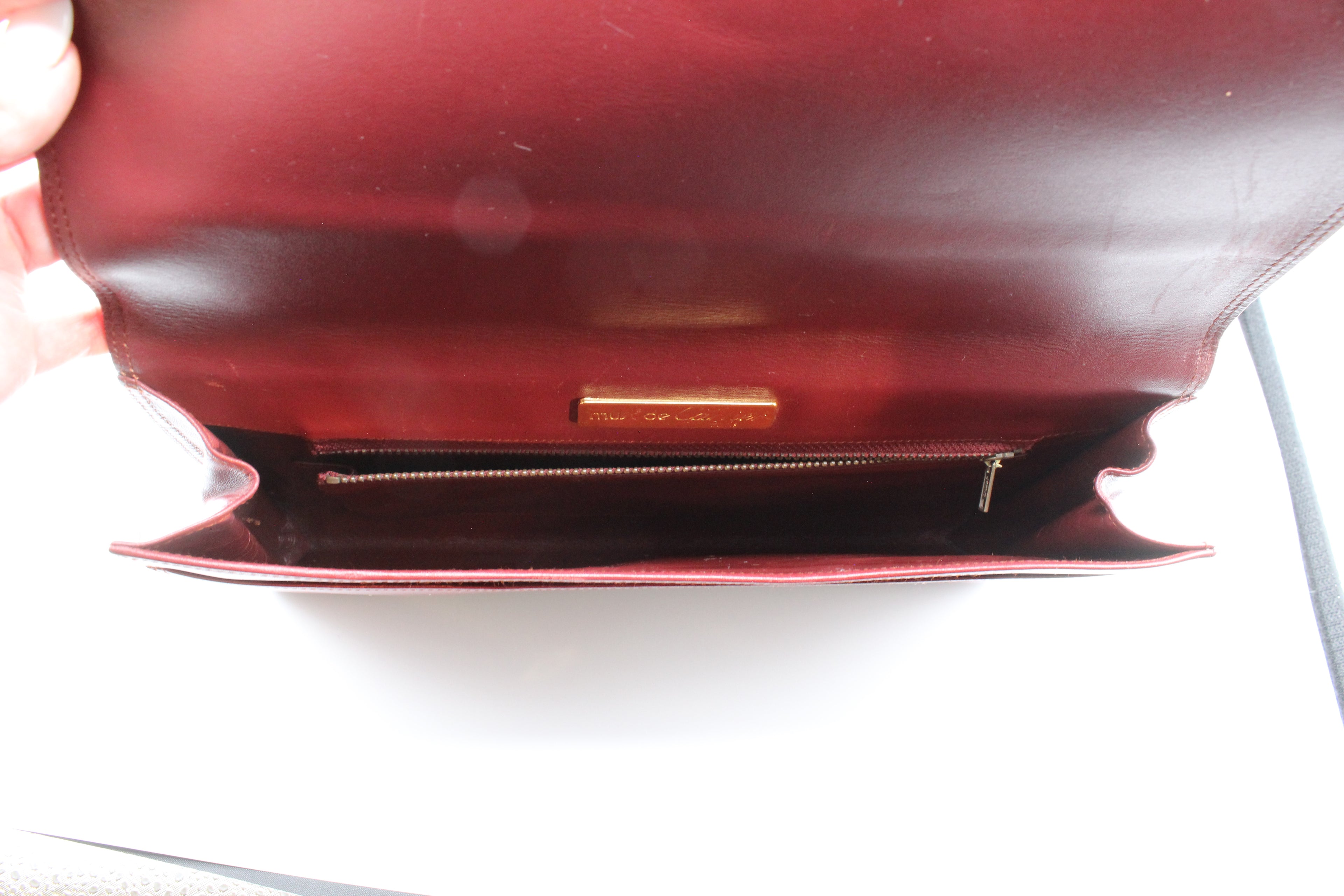 Cartier Clutch Bag Bordeux Calf