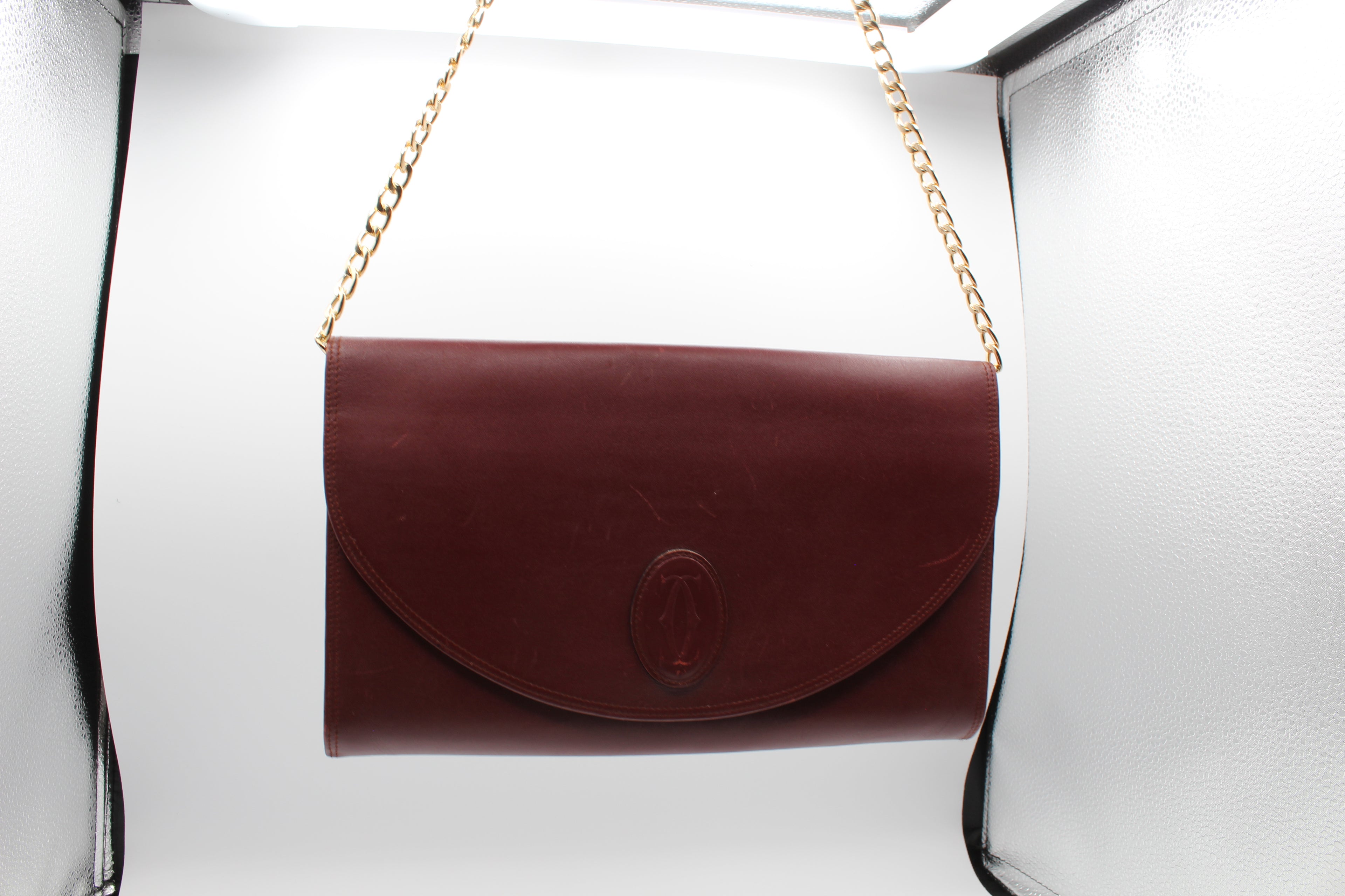 Cartier Clutch Bag Bordeux Calf