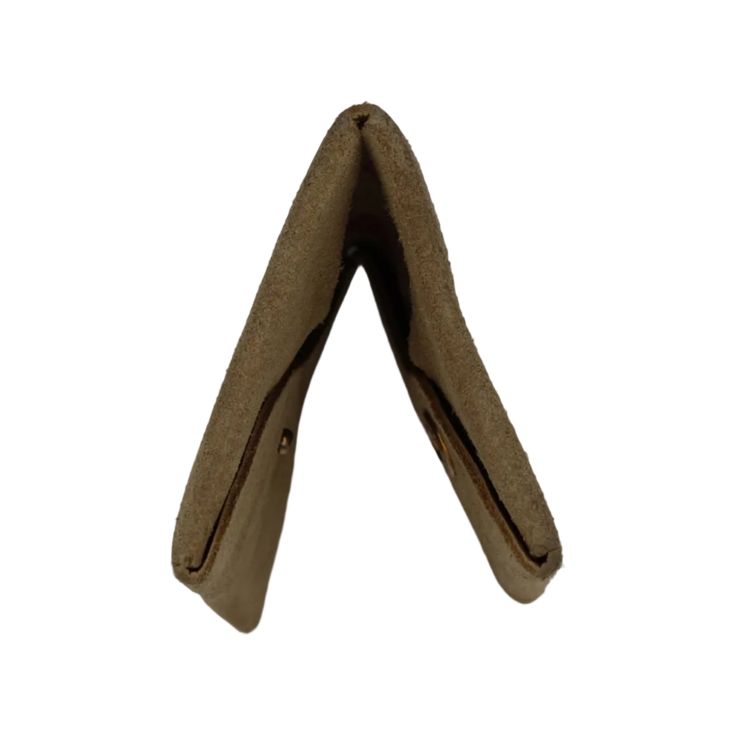 Loewe Anagram Perforated Suede Card Case — Sand/Polka Dot Interior