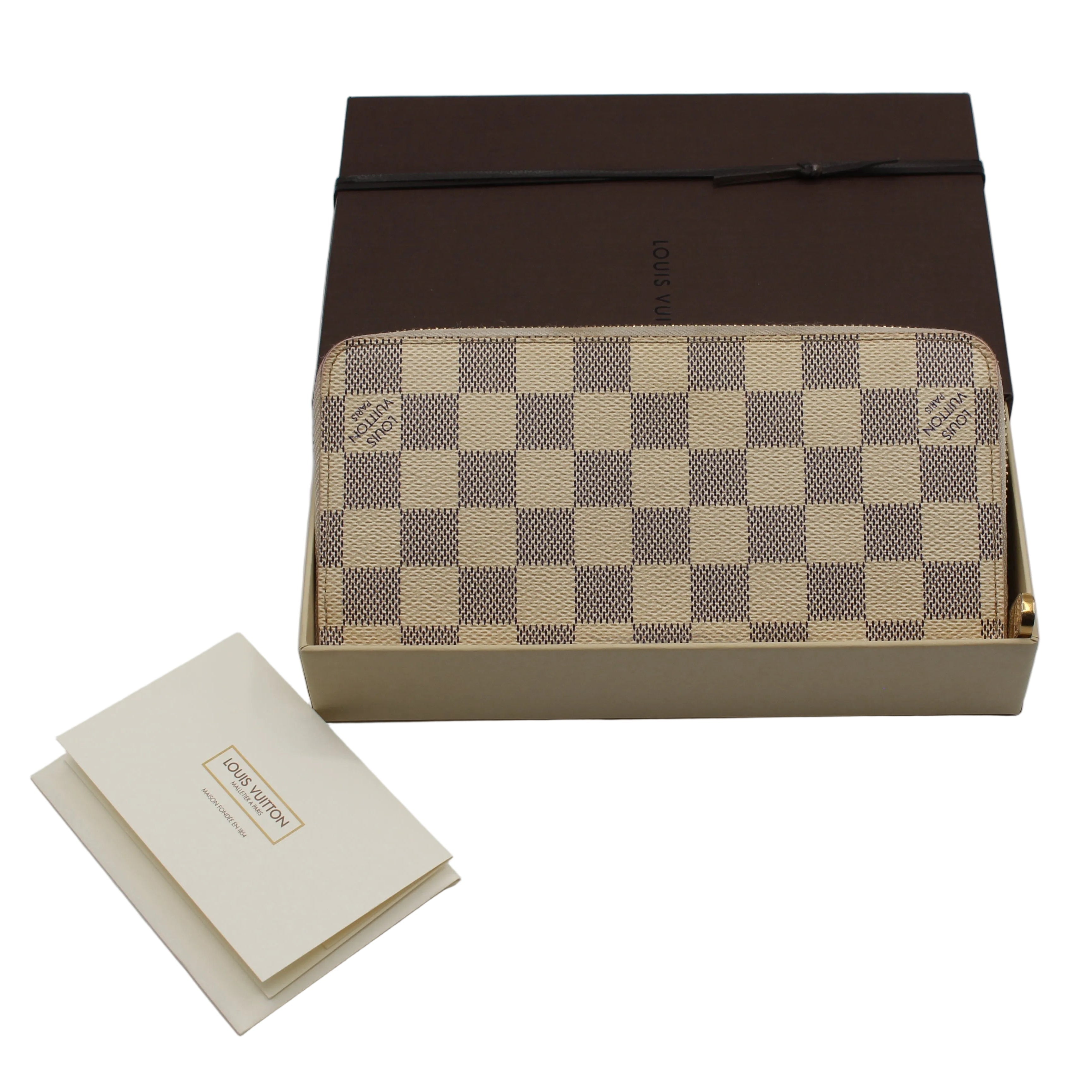 Limited Editon LV Zippy Wallet Damier Azur Illustré Hot Air Balloon