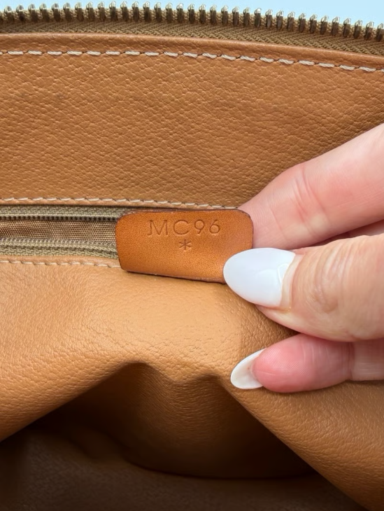 Céline Vintage Macadam Mini Boston Bag — Brown/Tan